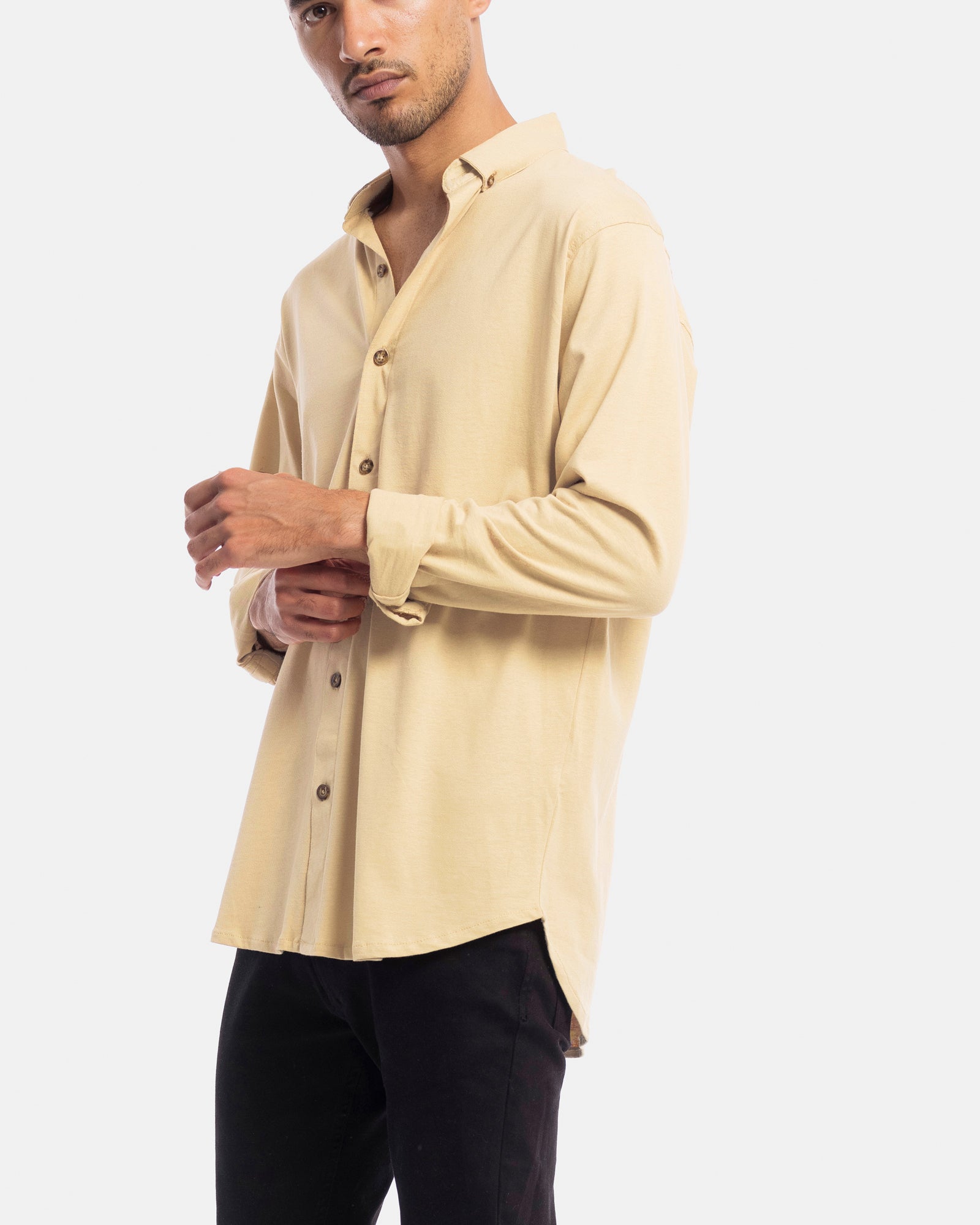 Long Sleeve Jersey Dress Shirt