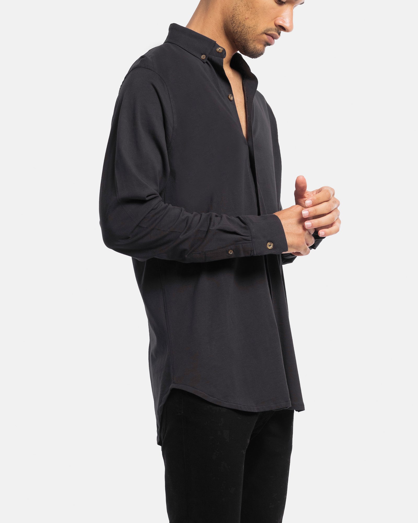 Long Sleeve Jersey Dress Shirt