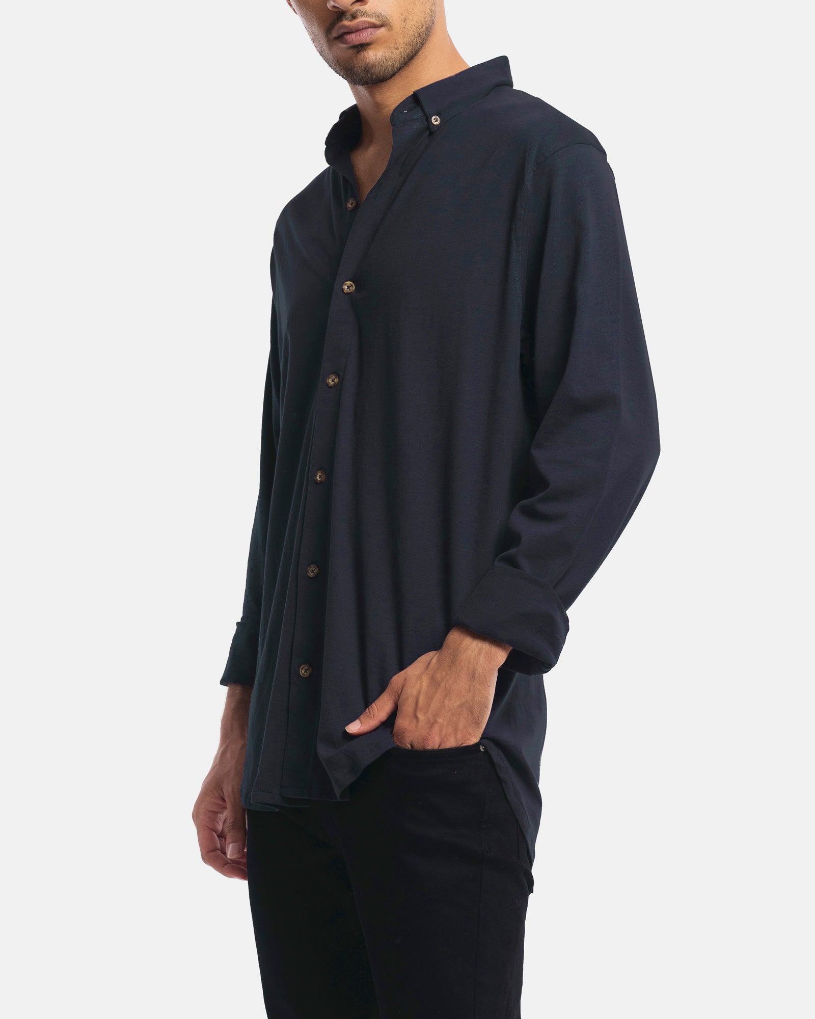 Long Sleeve Jersey Dress Shirt