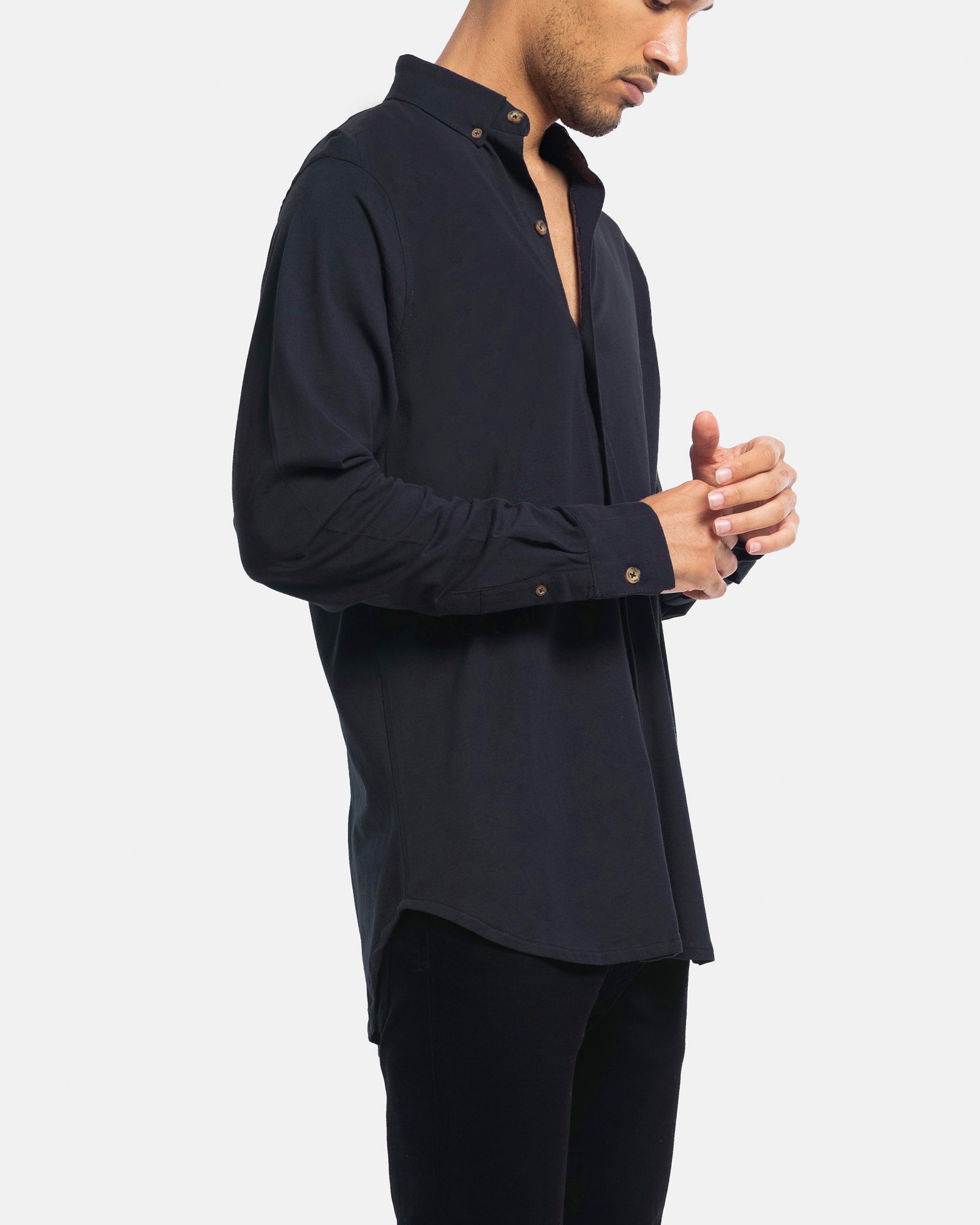 Long Sleeve Jersey Dress Shirt