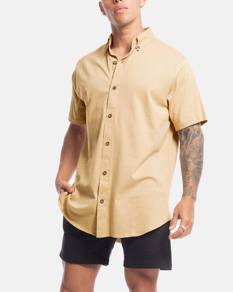 Short Sleeve Jersey Dress Shirt