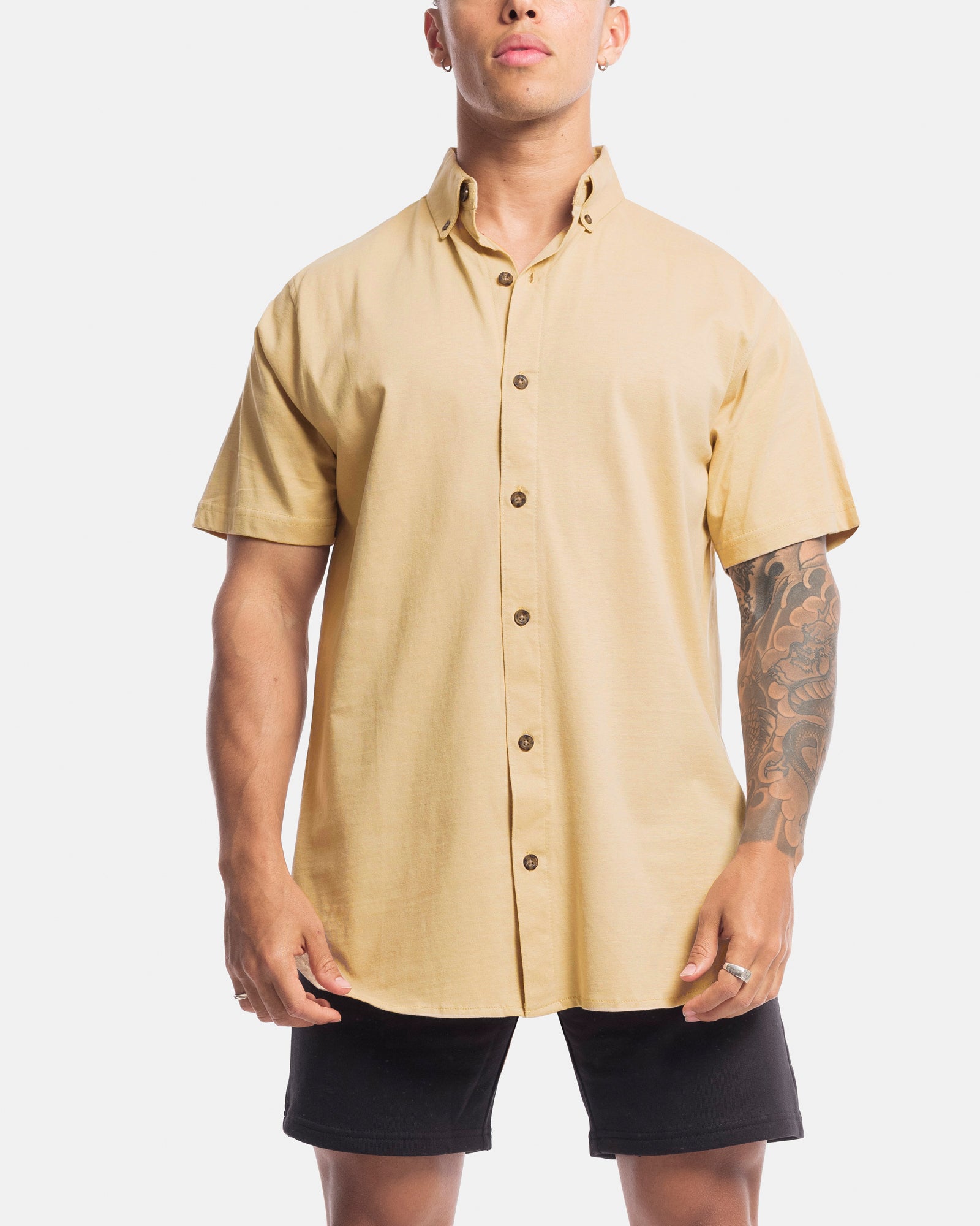 Short Sleeve Jersey Dress Shirt