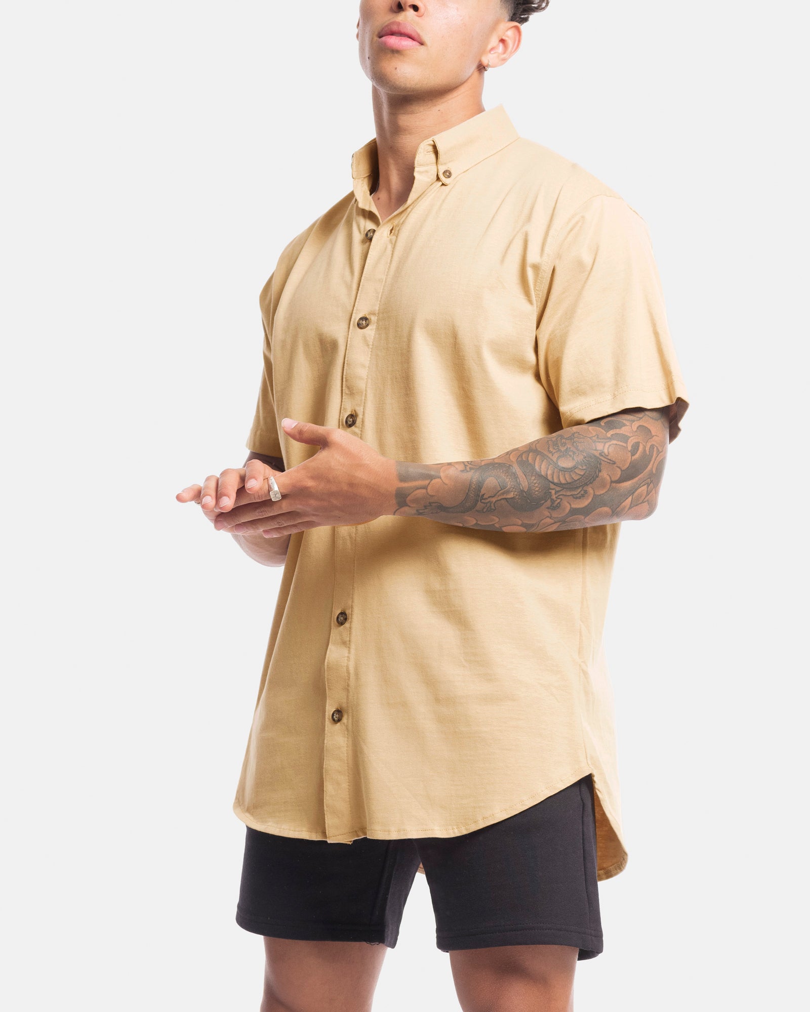 Short Sleeve Jersey Dress Shirt