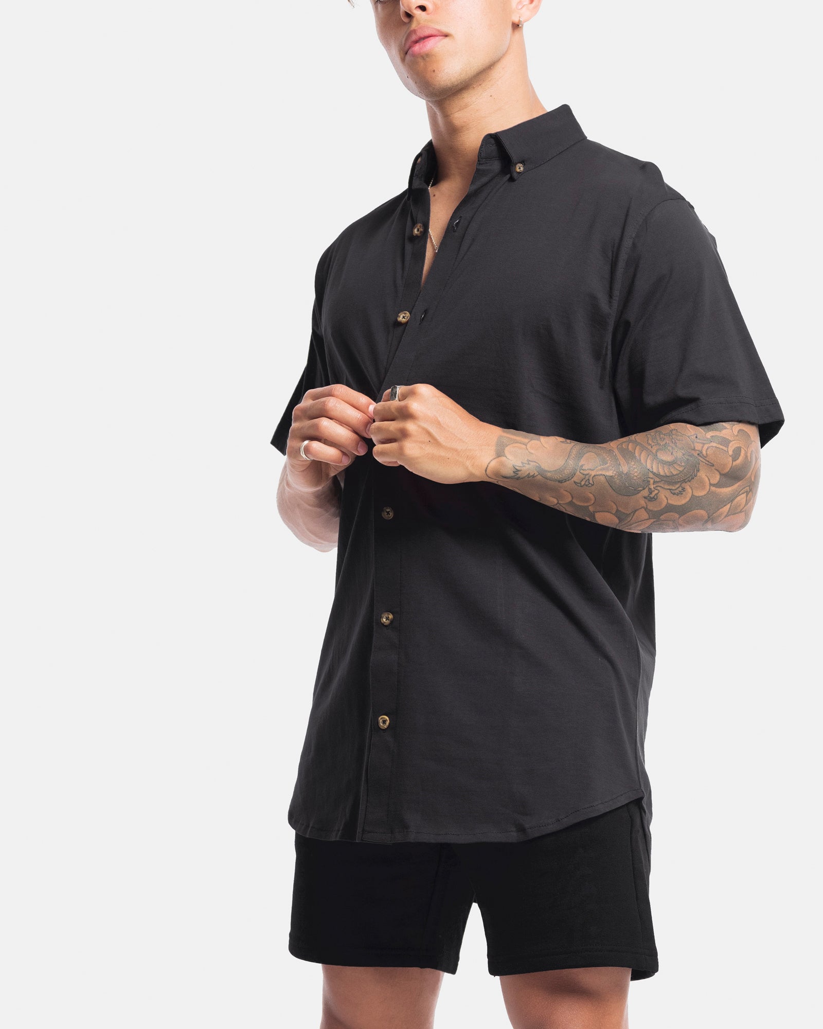 Short Sleeve Jersey Dress Shirt