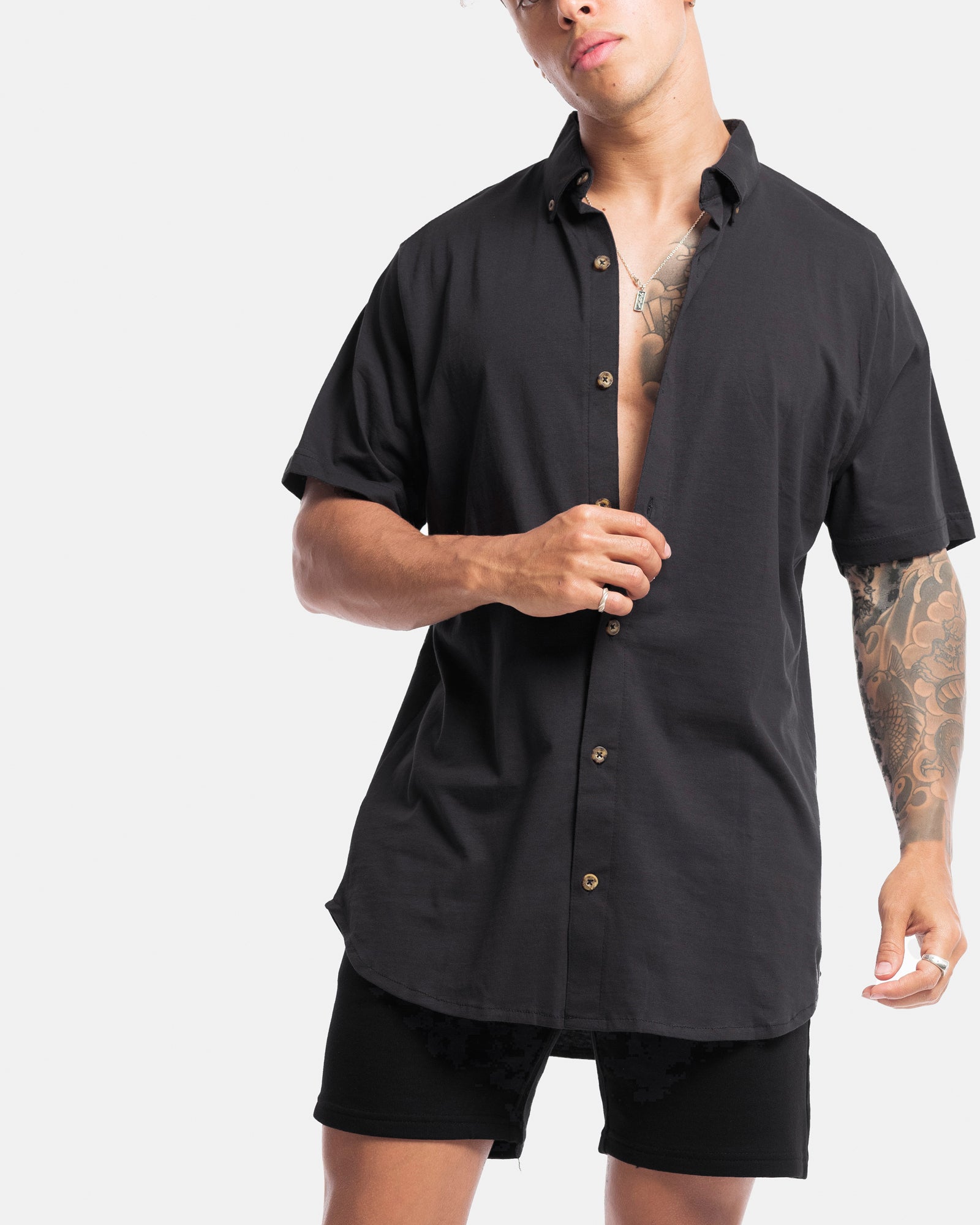 Short Sleeve Jersey Dress Shirt