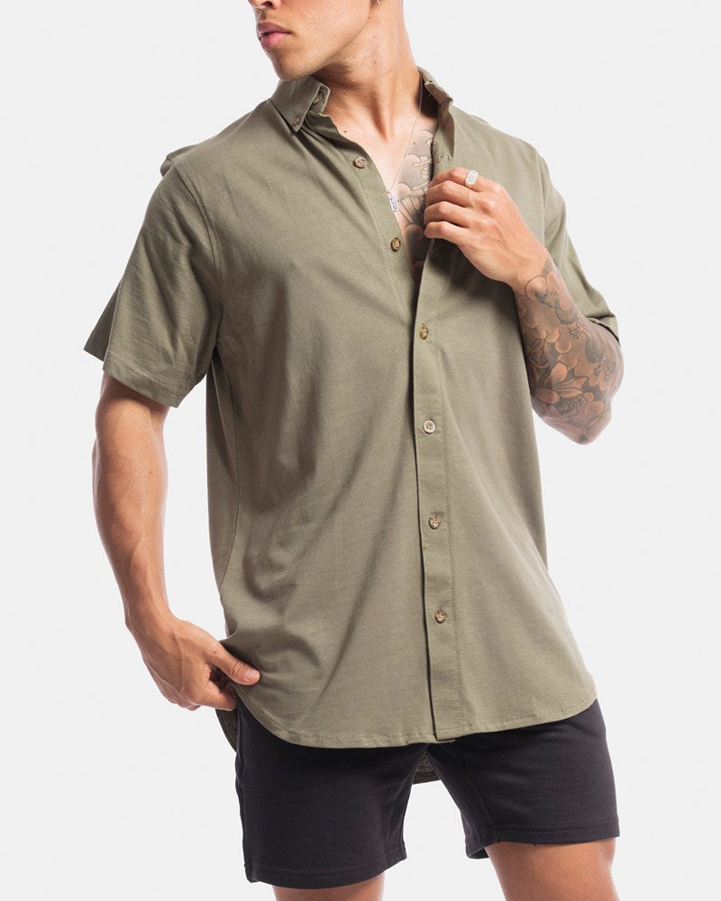 Short Sleeve Jersey Dress Shirt