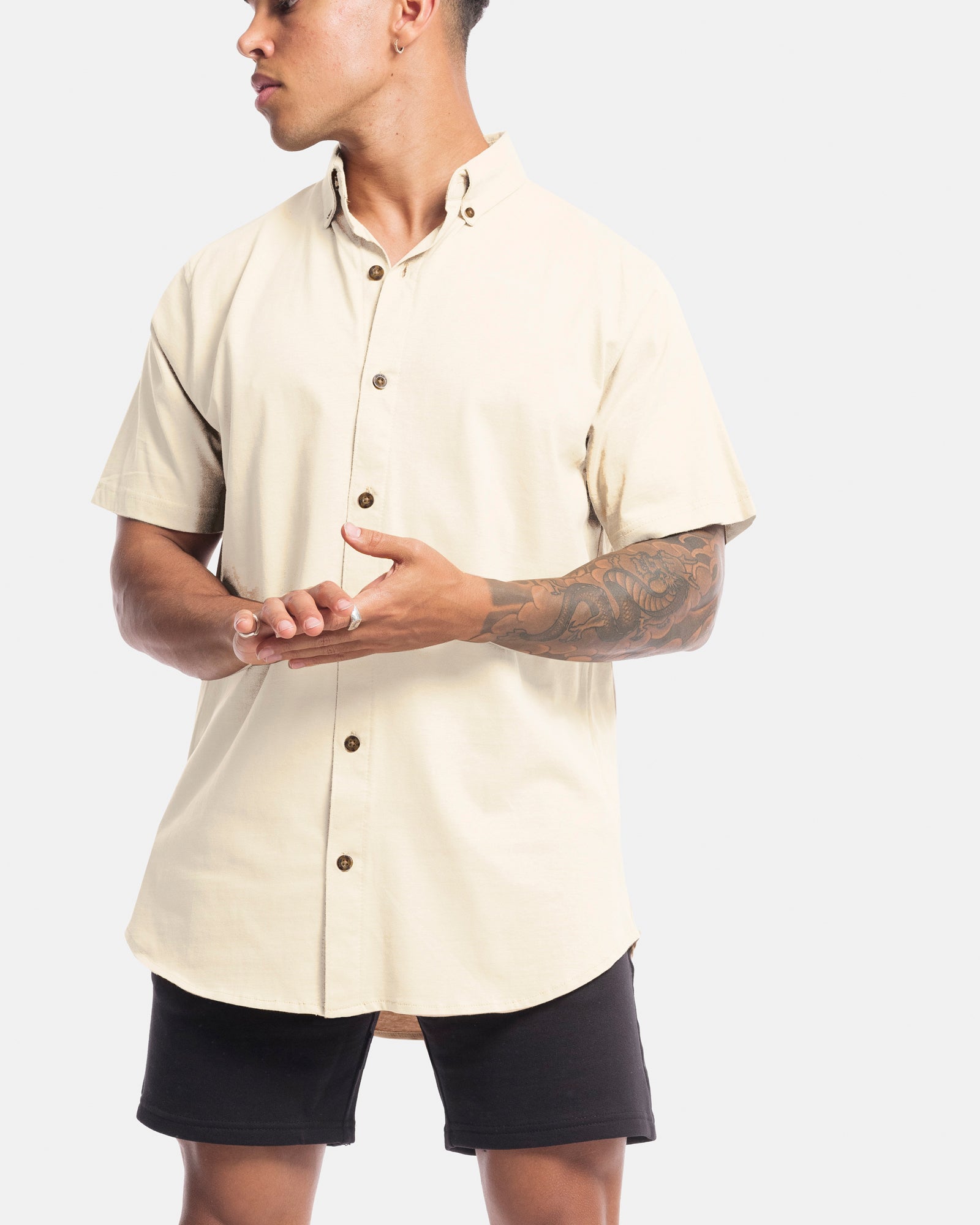 Short Sleeve Jersey Dress Shirt