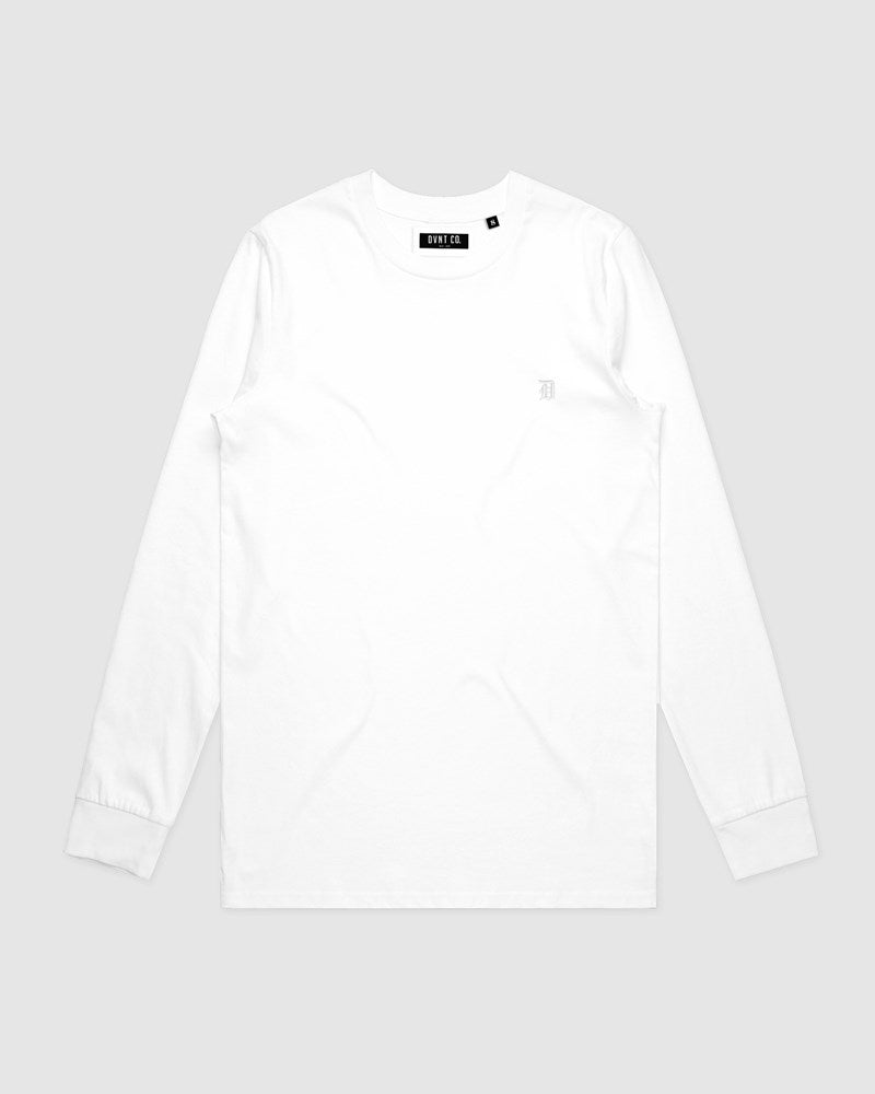 Classic Mono Embroidery Long Sleeve - Youth