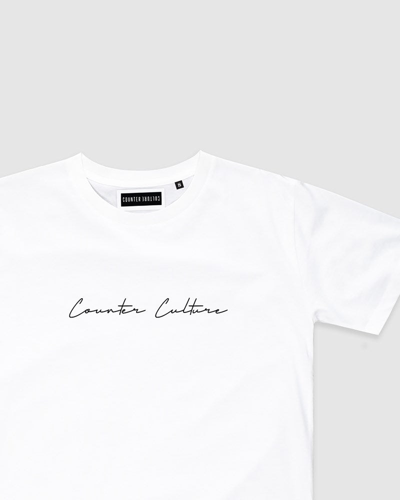 Autograph Embroidery Tee - Youth