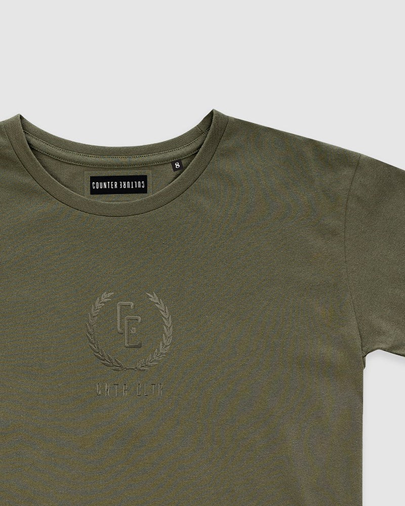 Garland Mono Embroidery Tee - Youth