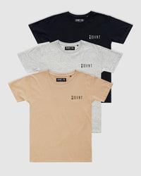 3-Pack Ethos Crest Tee - Youth