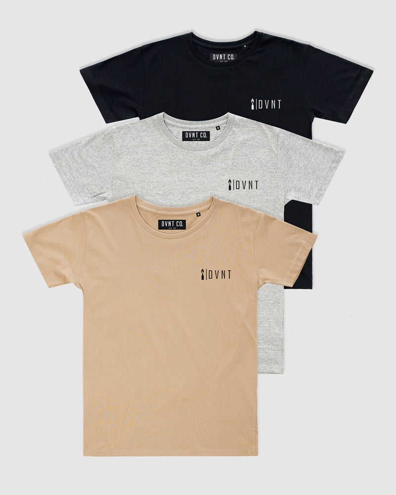 3-Pack Ethos Crest Tee - Youth