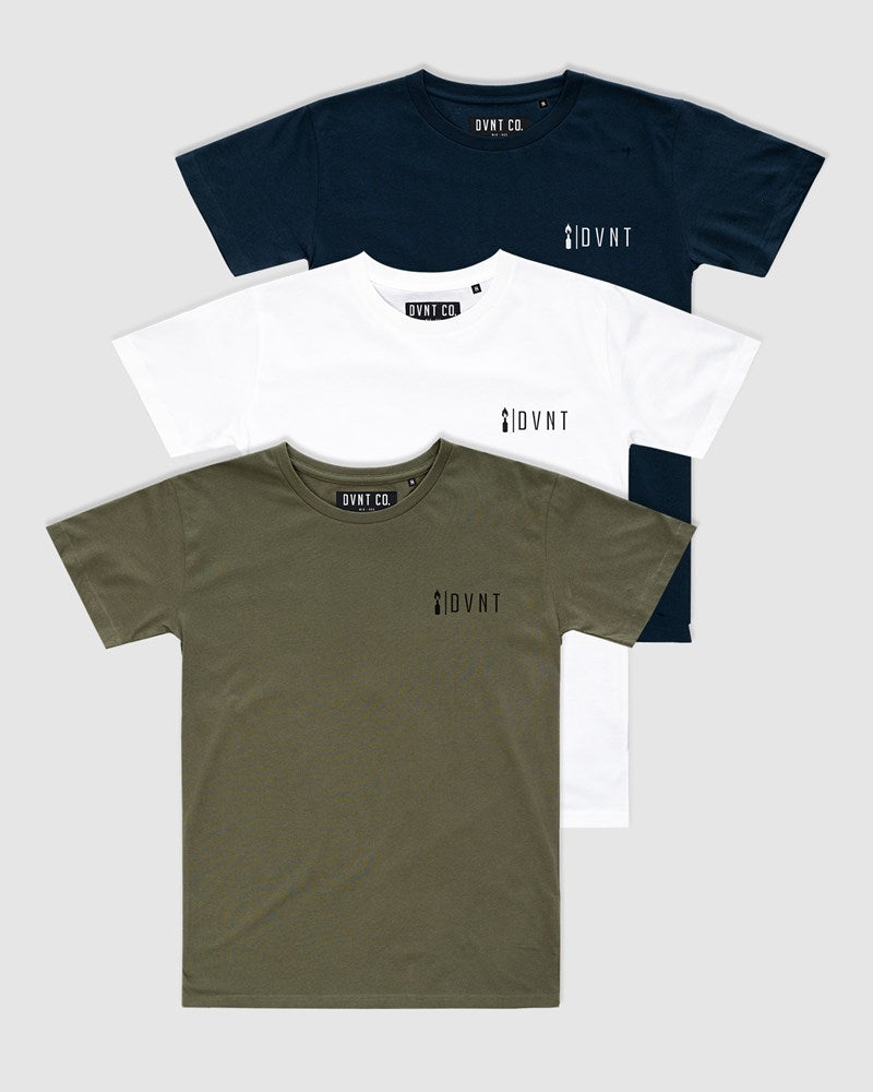3-Pack Ethos Crest Tee - Youth