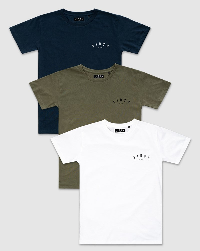 3-Pack Core Crest Tee - Youth