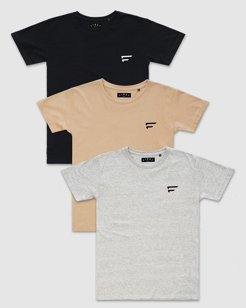 3-Pack Performance Crest Tee - Youth