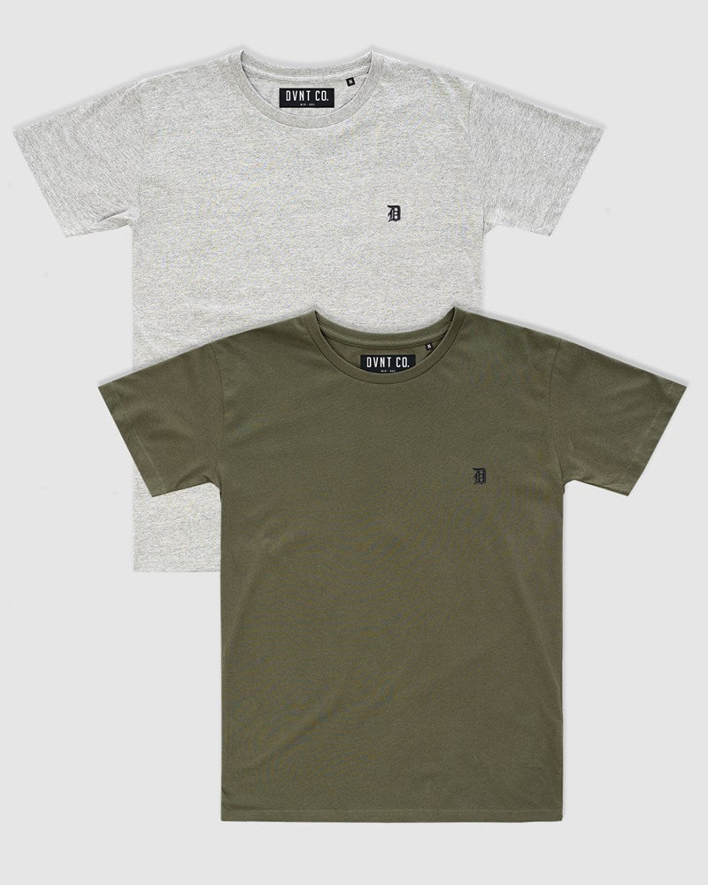 2-Pack Classic Embroidery Tee - Youth