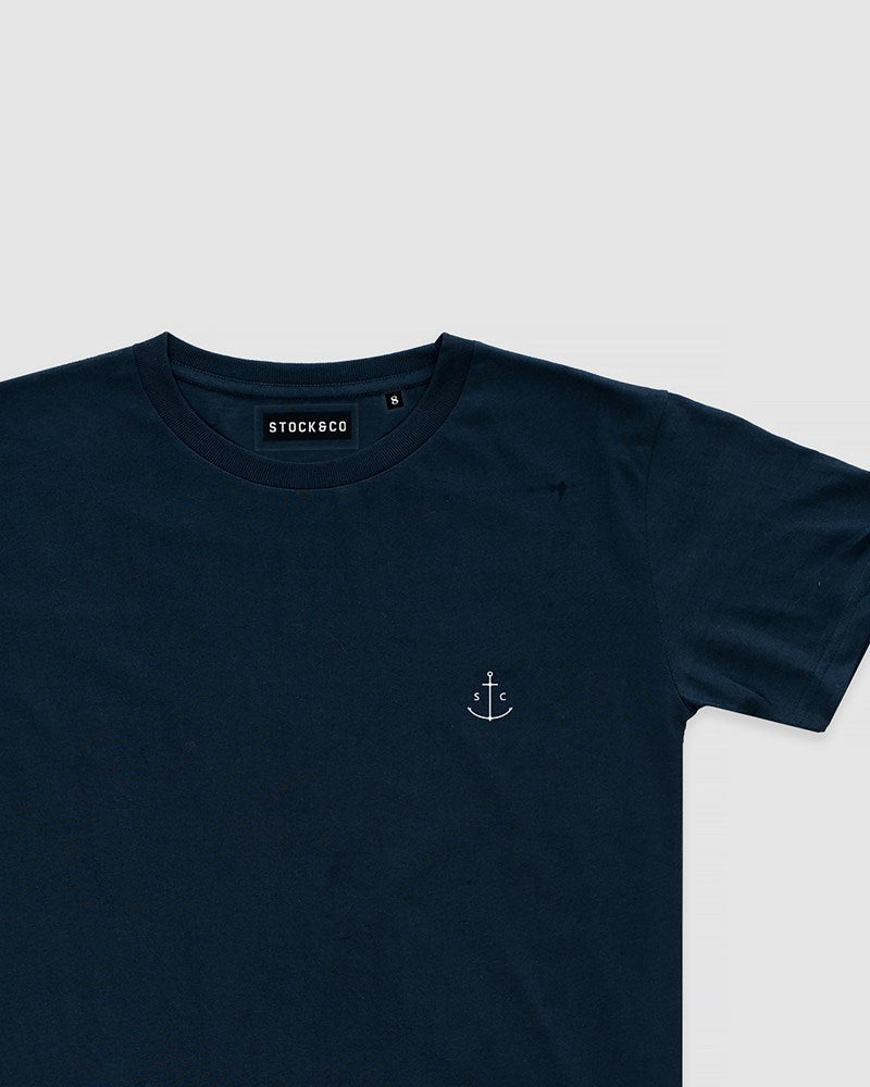 Stock & Co Anchor Embroidery Tee - Youth