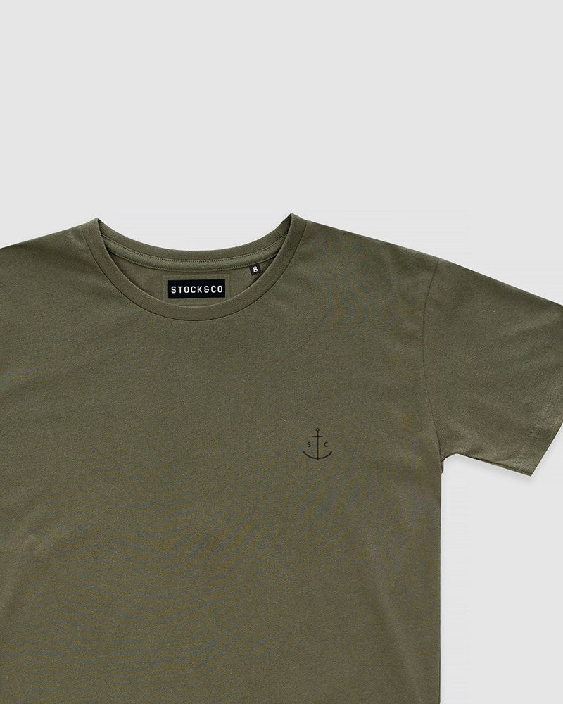 Stock & Co Anchor Embroidery Tee - Youth