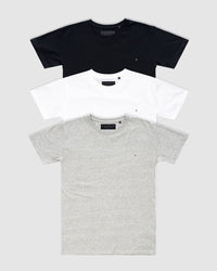 3-Pack Monaco Embroidery Tee - Youth