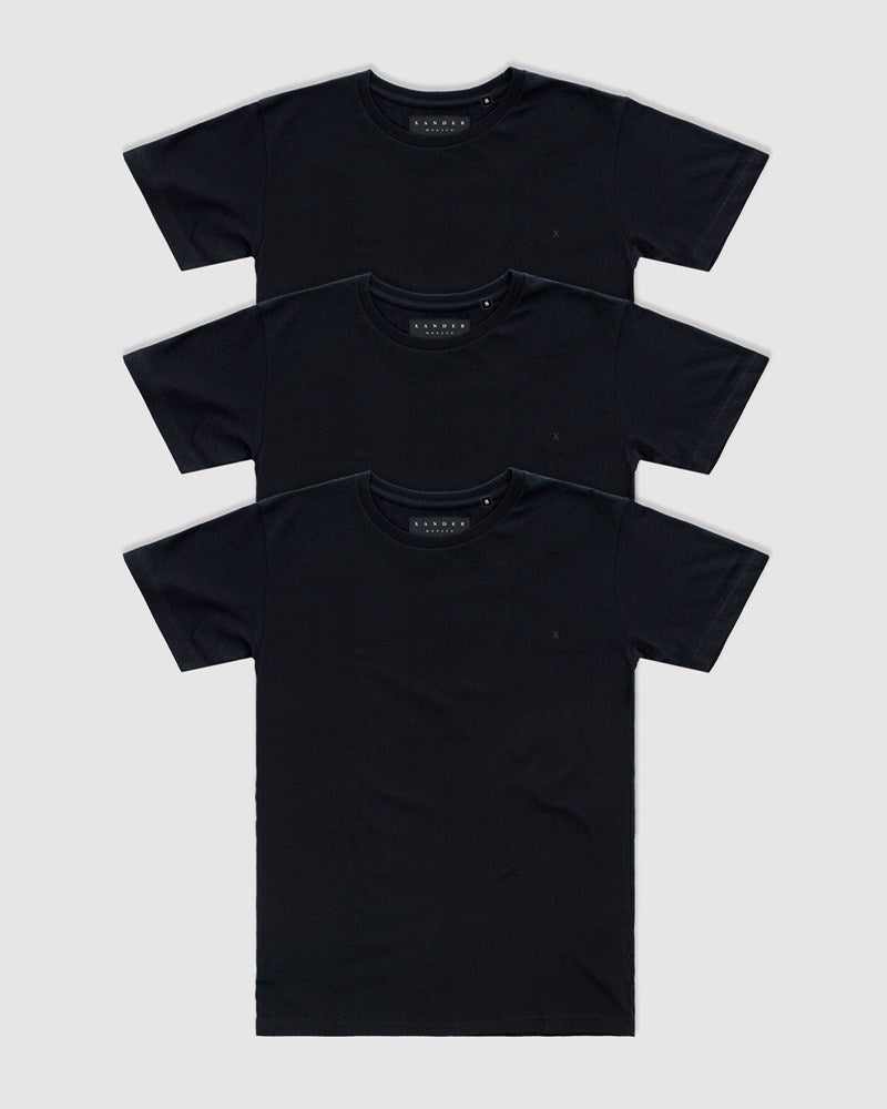 3-Pack Monaco Mono Embroidery Tee - Youth