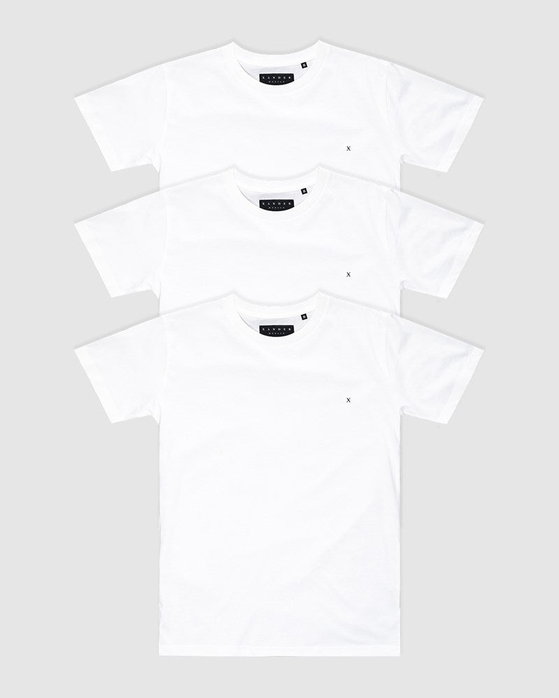 3-Pack Monaco Embroidery Tee - Youth