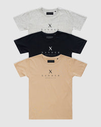 3-Pack Palace Tee - Youth