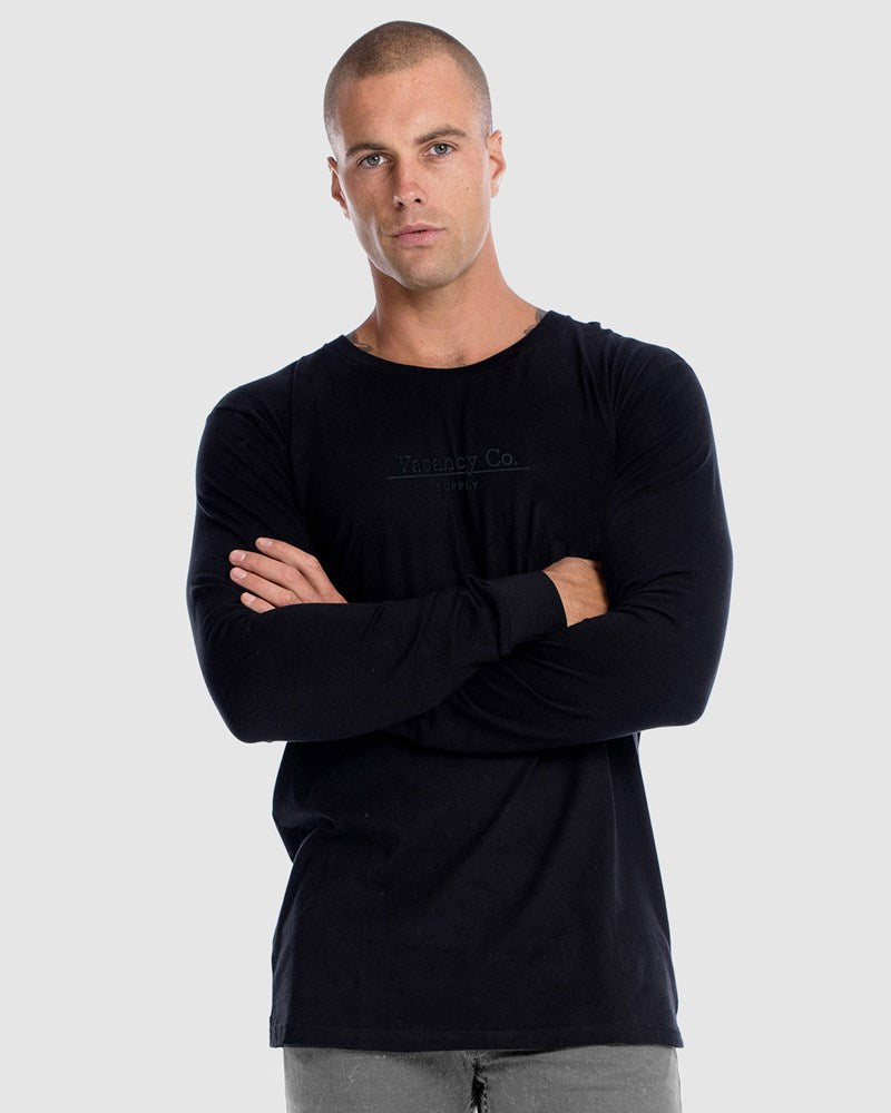 Polaroid Mono Embroidery Long Sleeve Tee