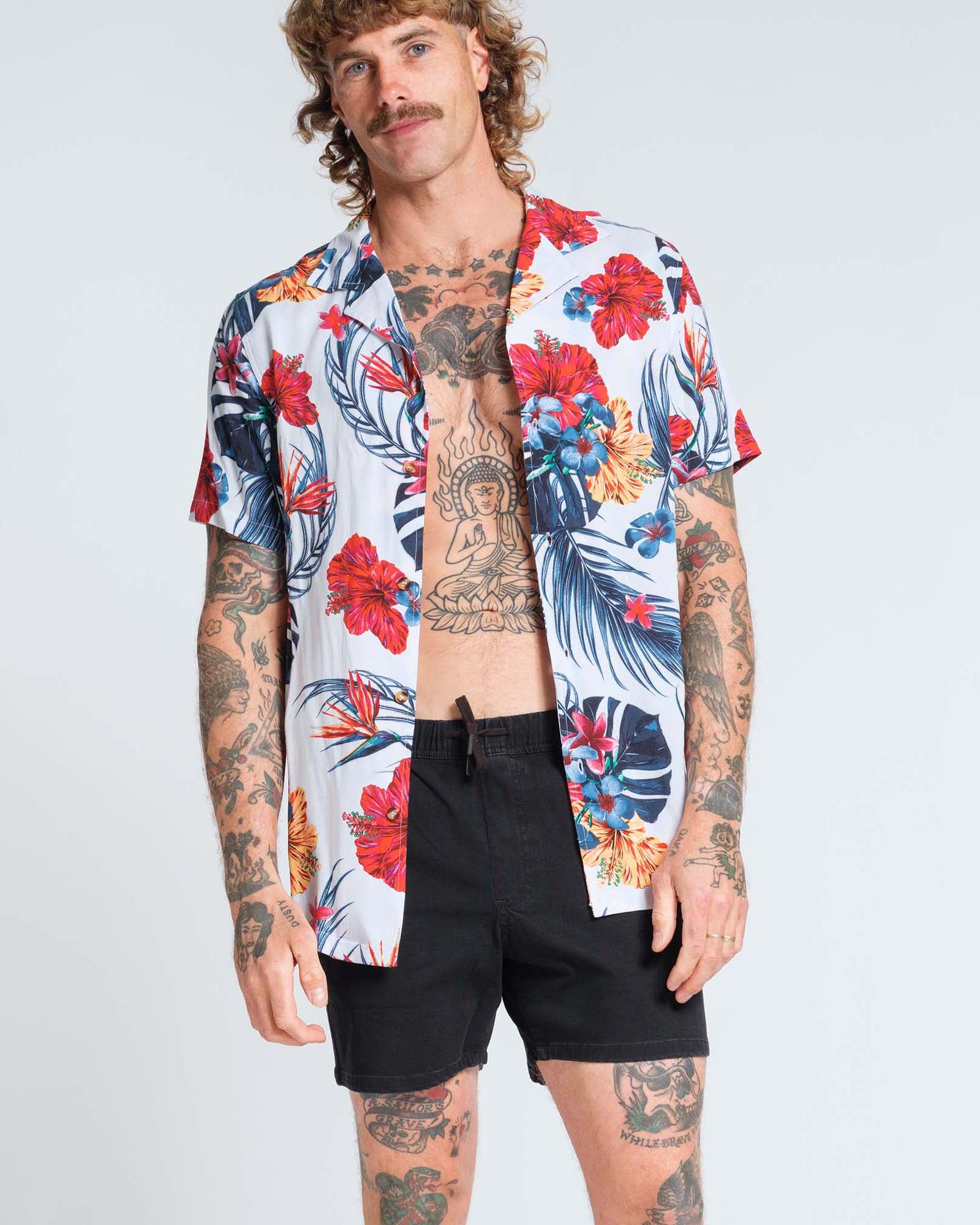 Hibiscus Rayon Shirt