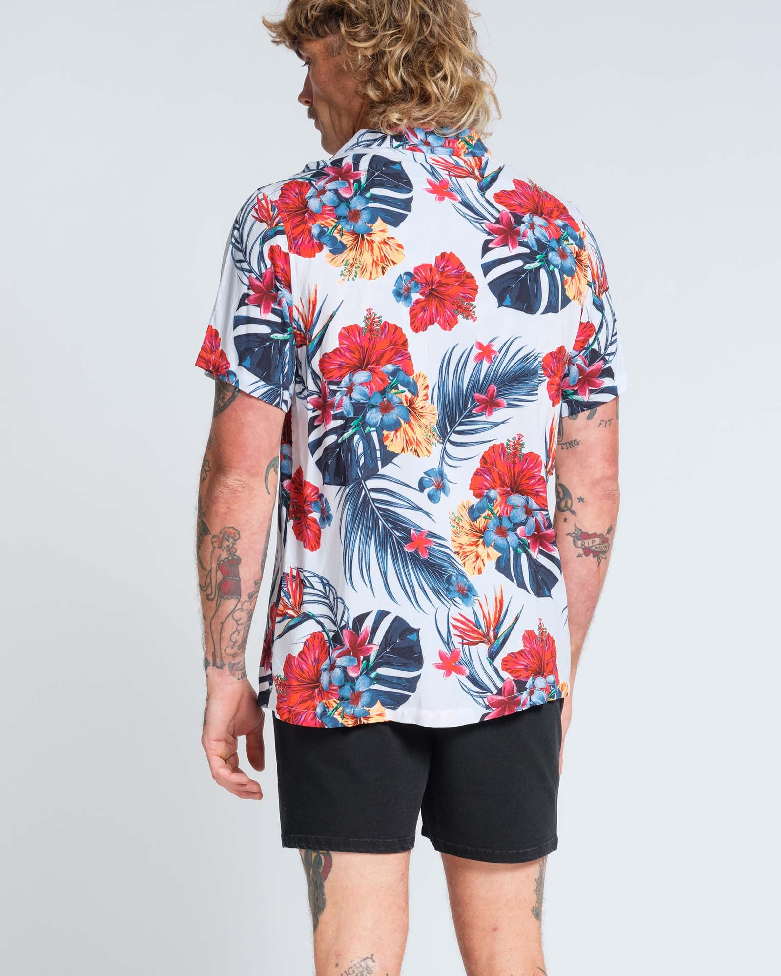 Hibiscus Rayon Shirt