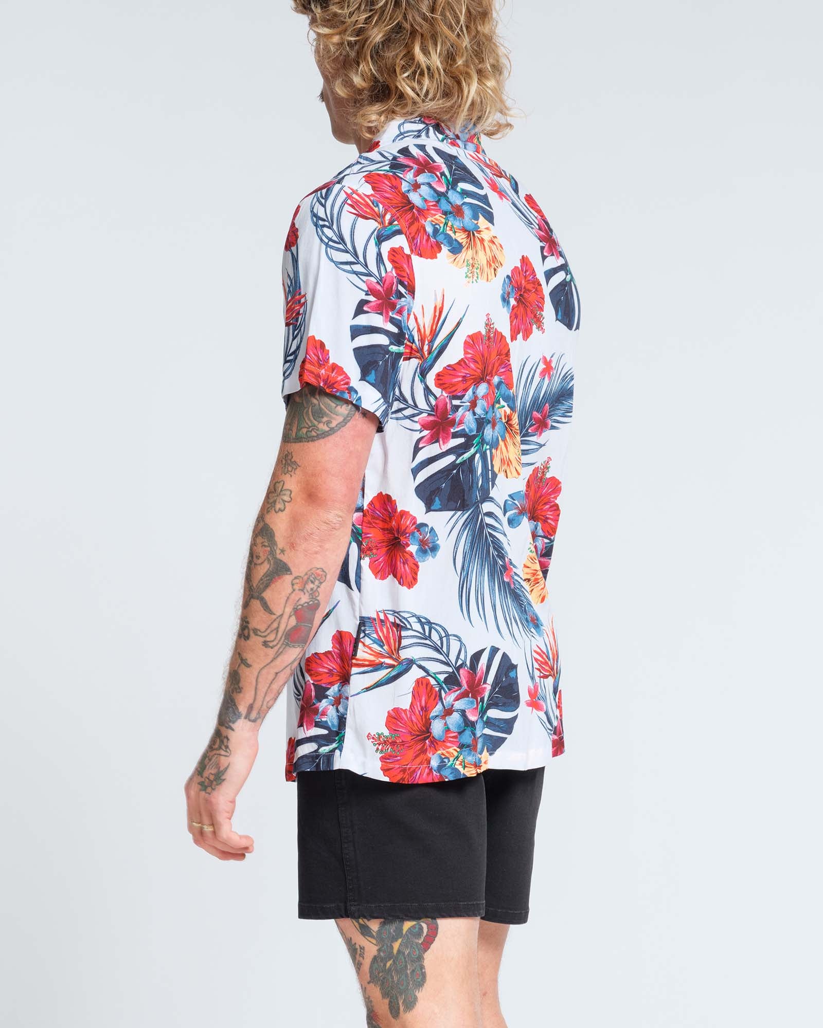 Hibiscus Rayon Shirt