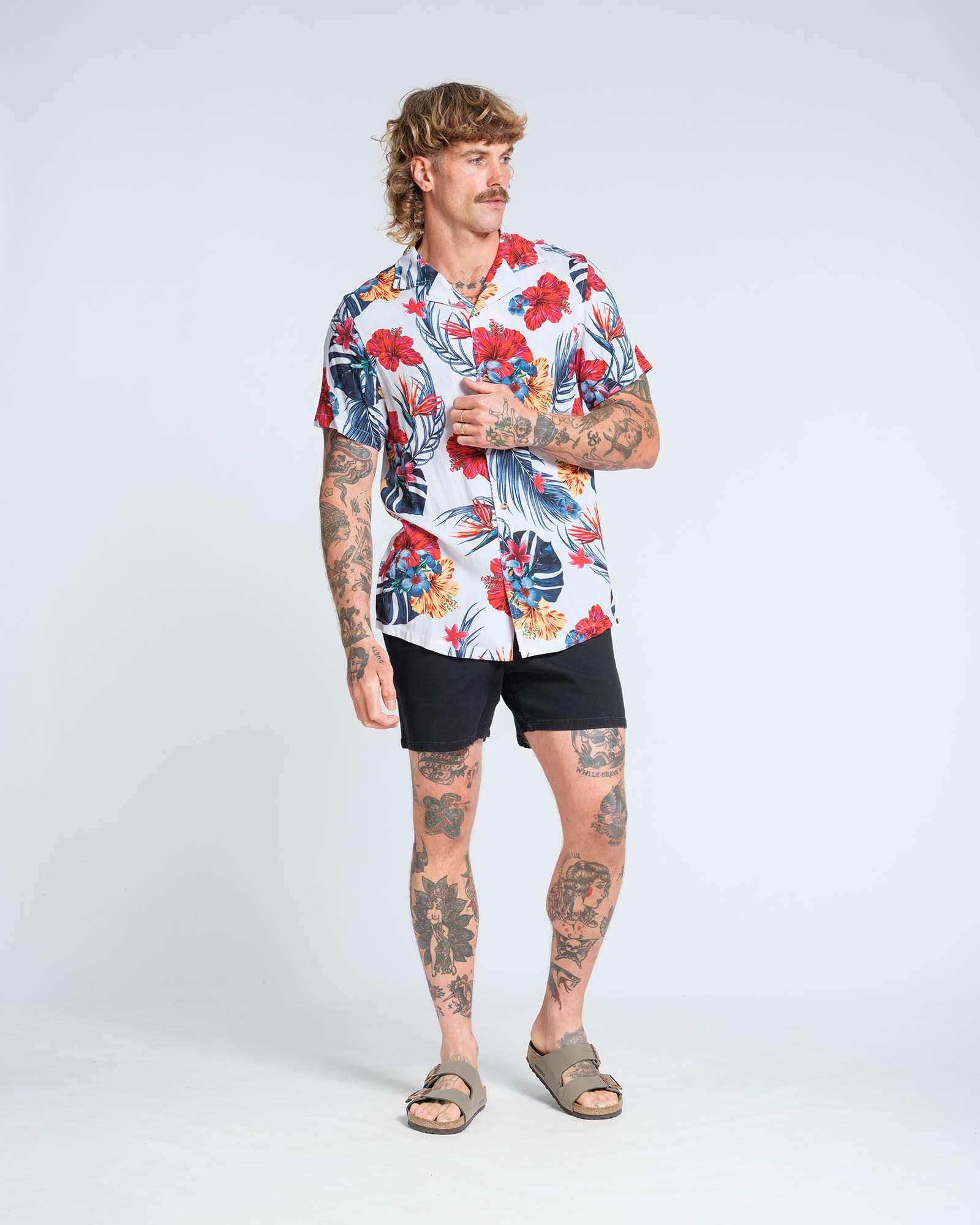 Hibiscus Rayon Shirt