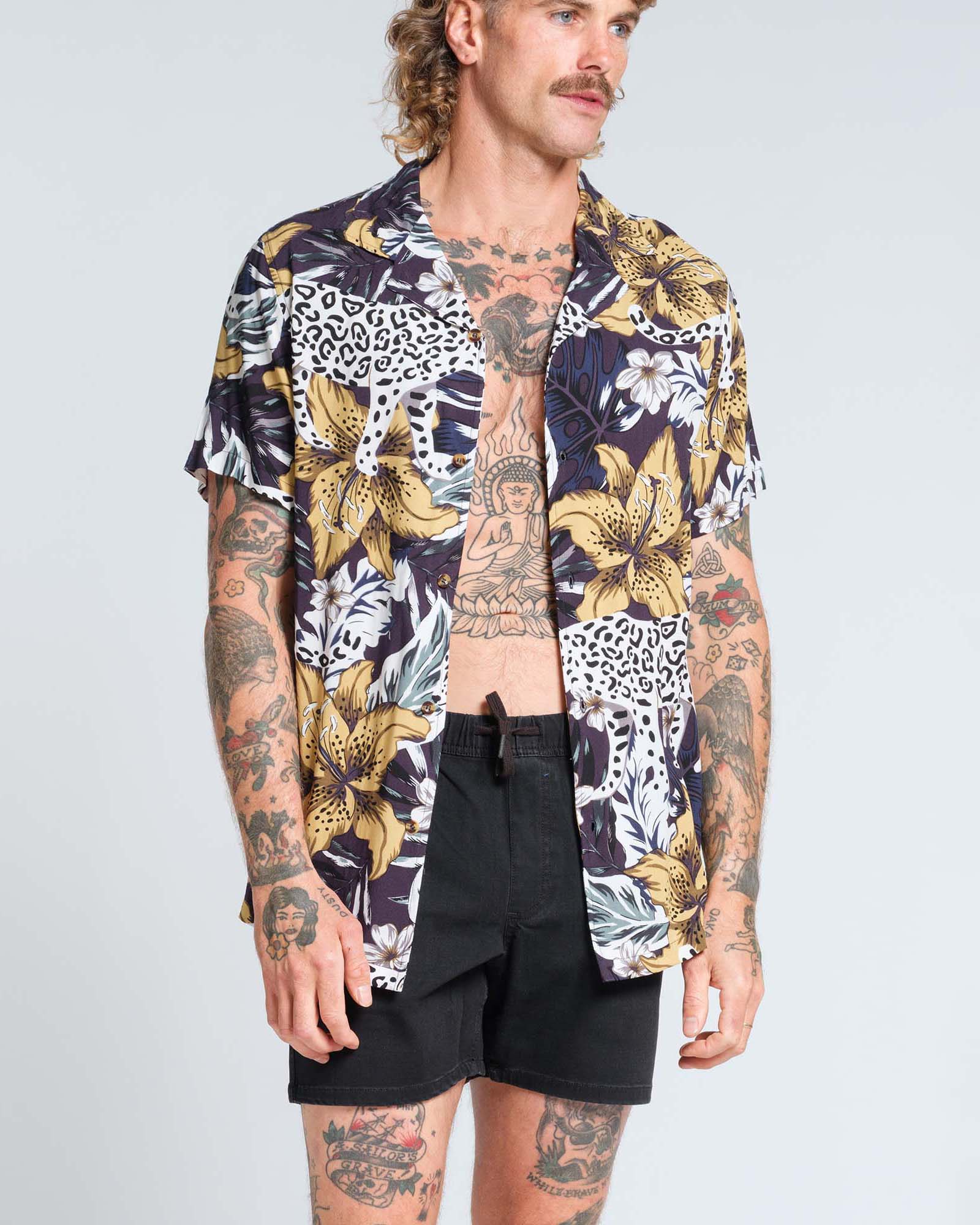 Cheetah Rayon Shirt