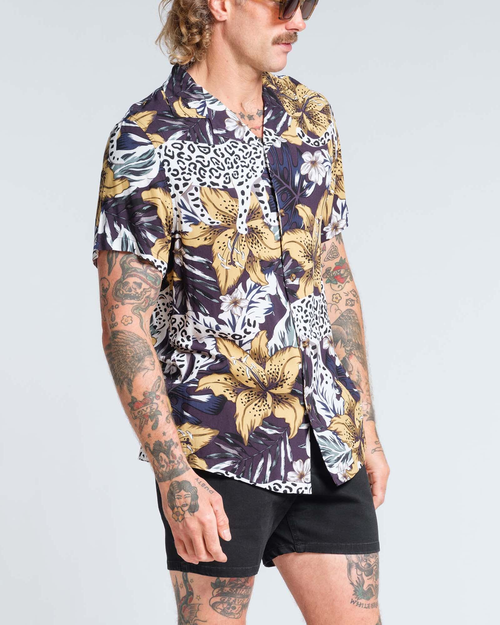 Cheetah Rayon Shirt