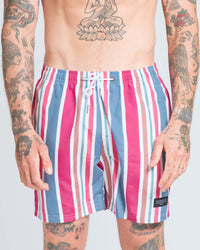 Candy Stripe Swim Short