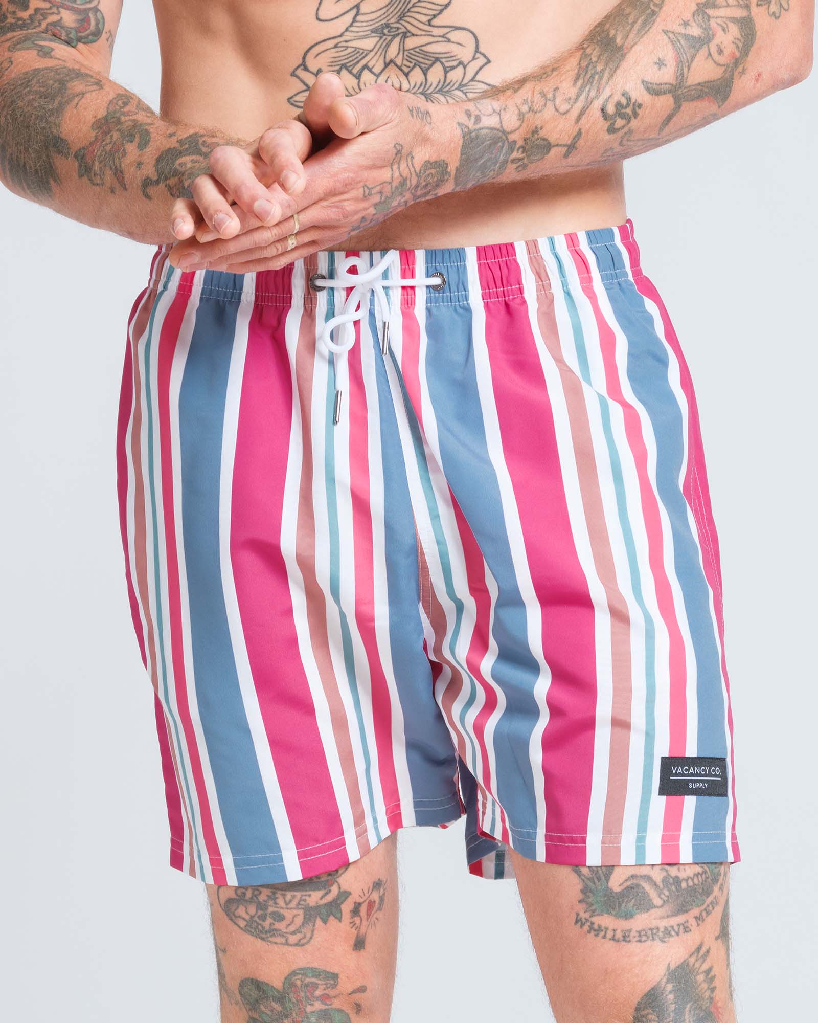 Candy Stripe Swim Short