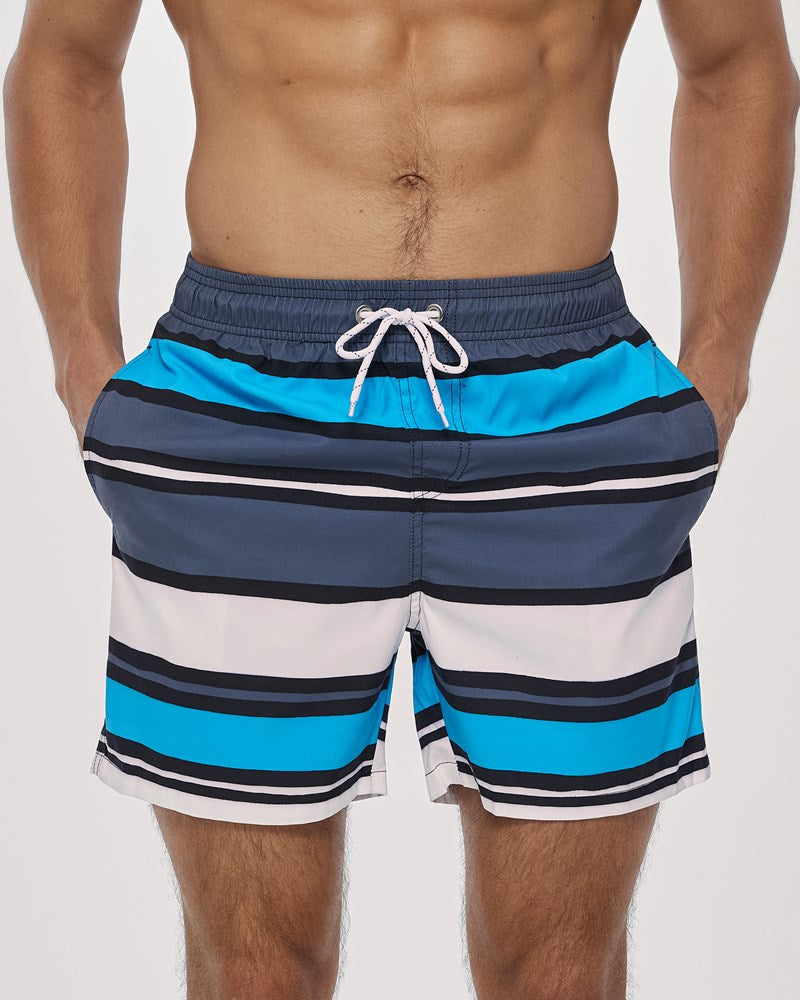 Bold Stripe Swim Short
