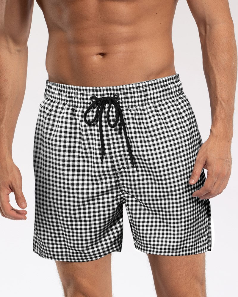 Gingham Swim Short