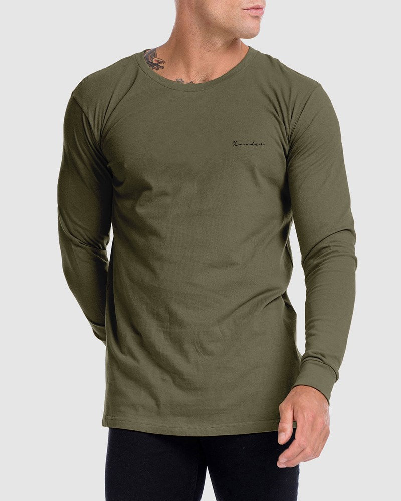 Impression Embroidery Long Sleeve Tee