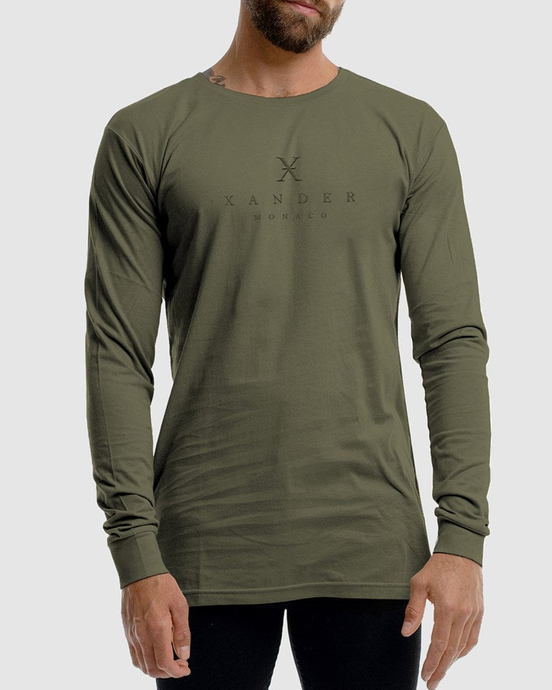 Monarch Embroidery Long Sleeve Tee