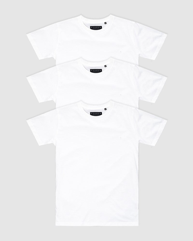 3-Pack Monaco Mono Embroidery Tee