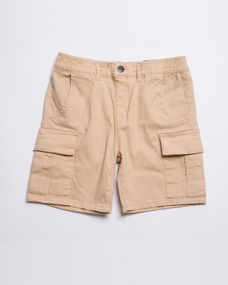 Cargo Elastic Waist Stretch Short - Youth