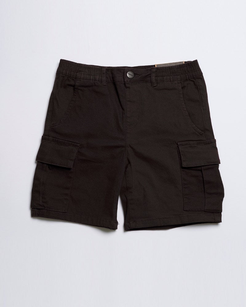 Cargo Elastic Waist Stretch Short - Youth