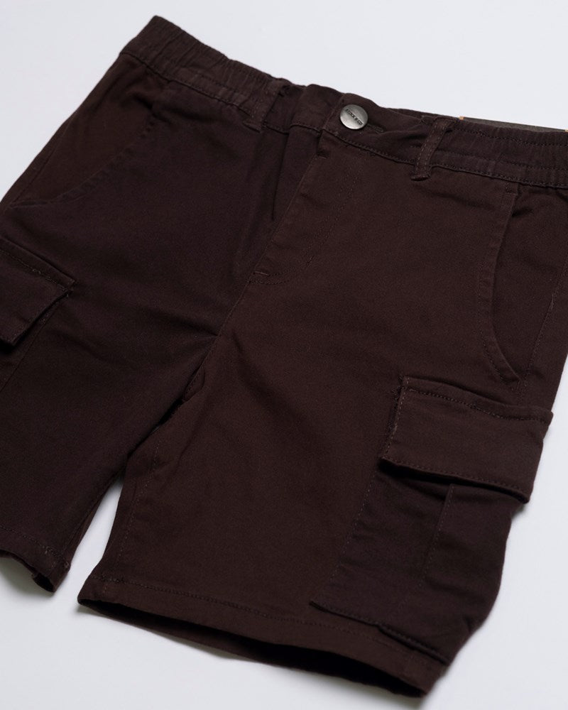 Cargo Elastic Waist Stretch Short - Youth
