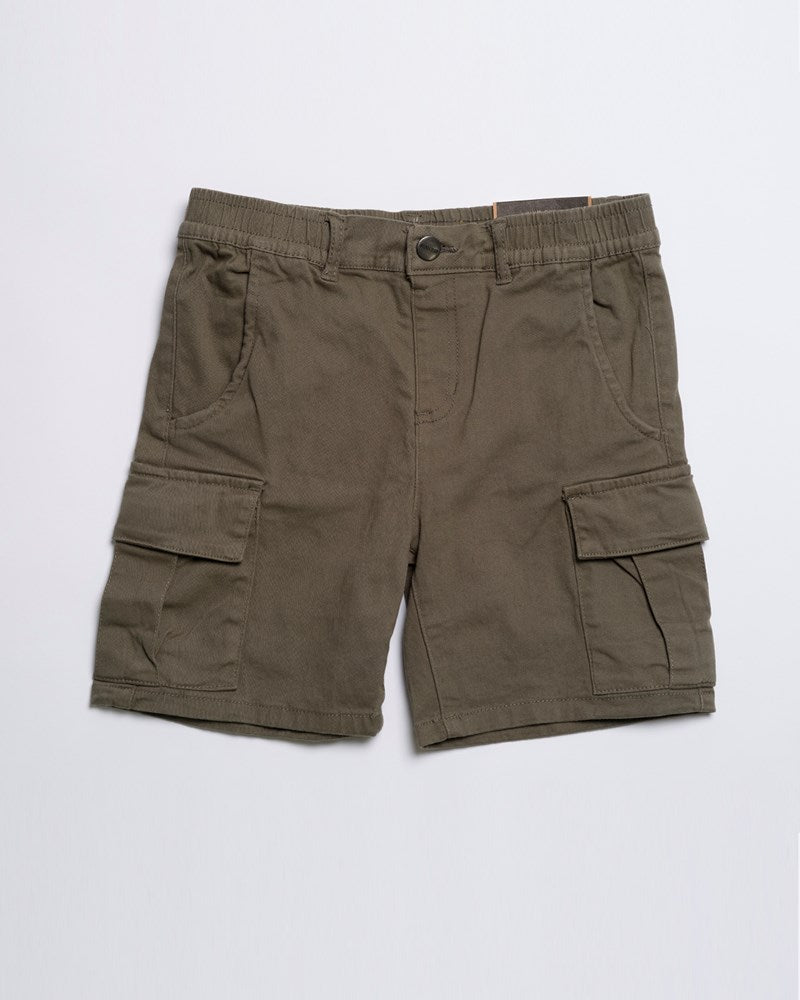 Cargo Elastic Waist Stretch Short - Youth