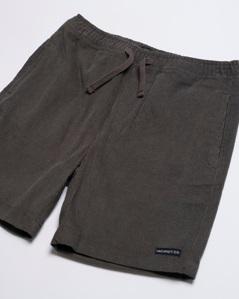 Cord Elastic Waist Stretch Short - Youth