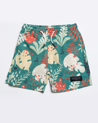 Abstract Leaf Swim Short - Youth