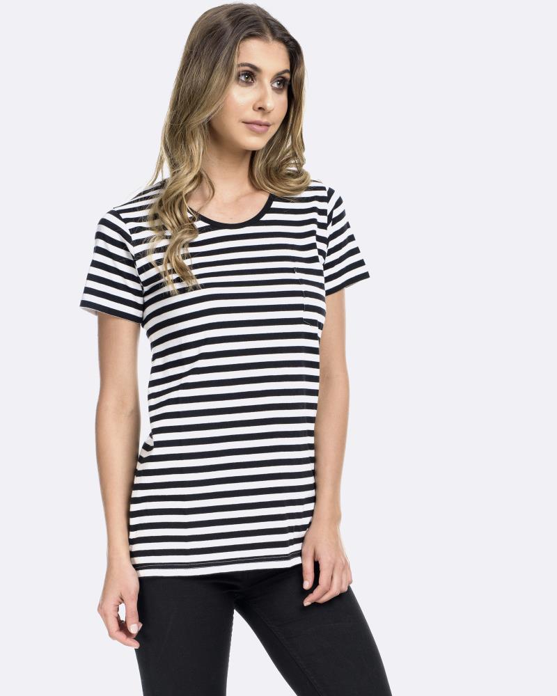 Stripe Pocket Tee