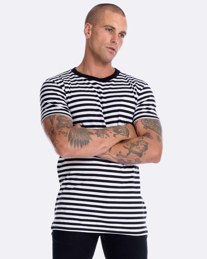 Stripe Pocket Tee