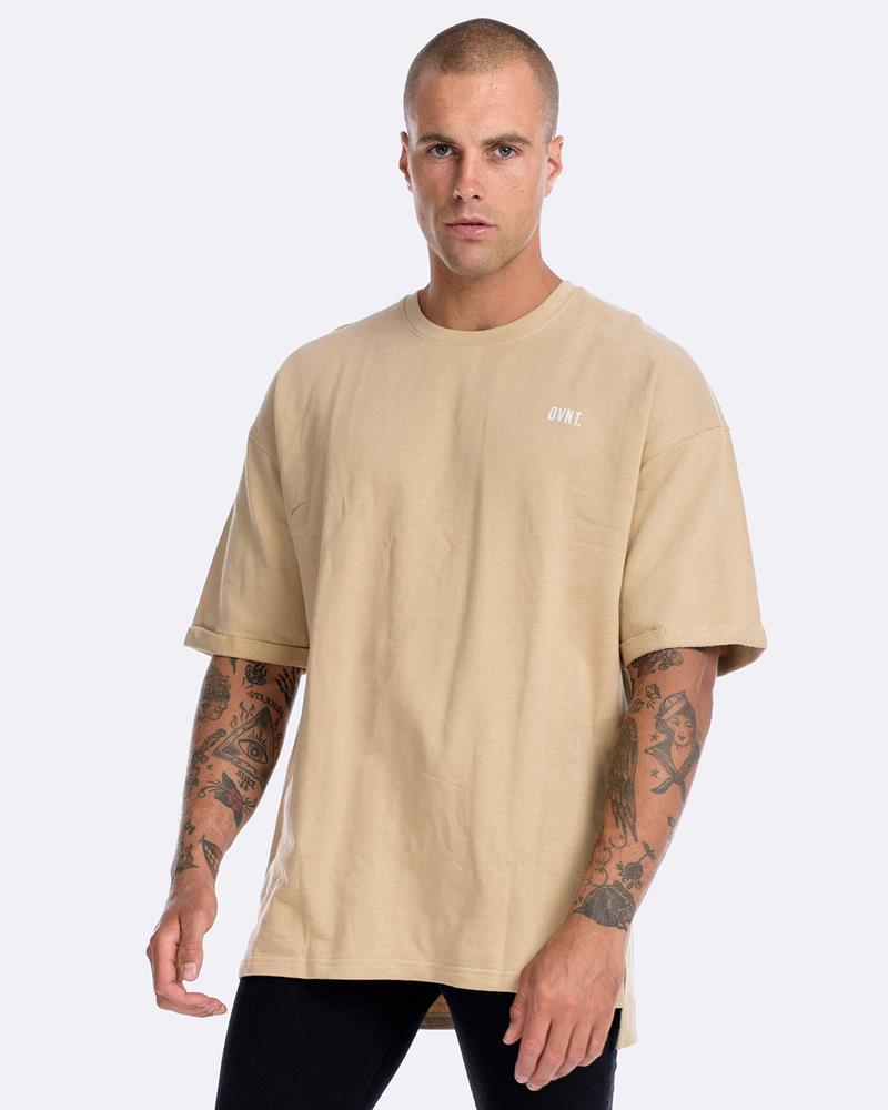 Off-Shoulder Pinned Short Sleeve Crew