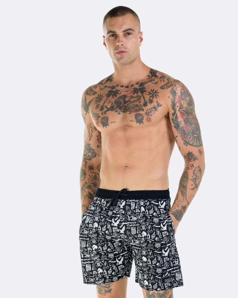 Tattoo Flash Boardwalk Shorts